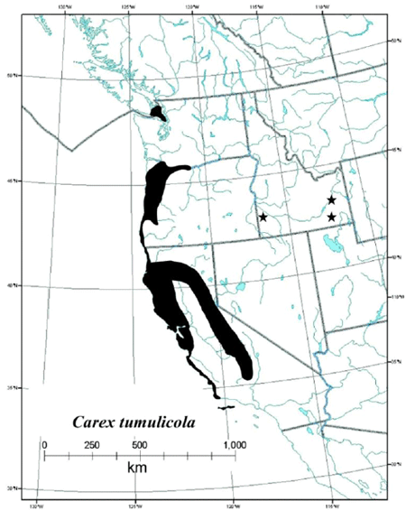 Map of the North American distribution