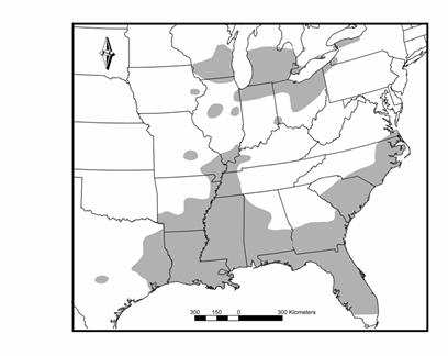 Figure 2.Global distribution of the lake chubsucker
